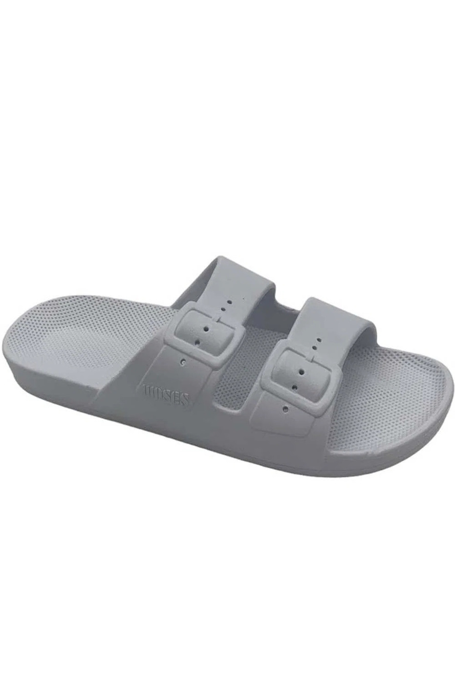 Freedom Moses Slide Sandals The Solids White - Medium
